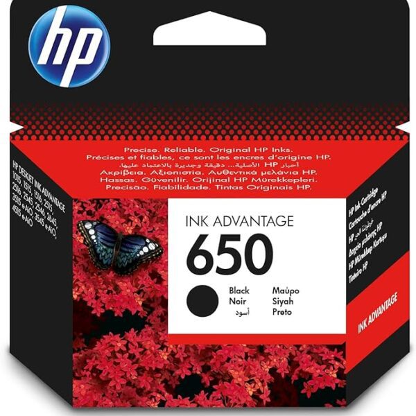 HP 650 BLACK INK CART(CZ101AE)