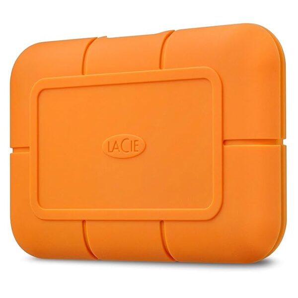 LaCie Rugged SSD 1TB Solid State Drive — USB-C USB 3.0, Drop Shock Dust Water Resistant, for Mac and PC Computer Desktop Laptop, 1 Mo Adobe CC (STHR1000800)