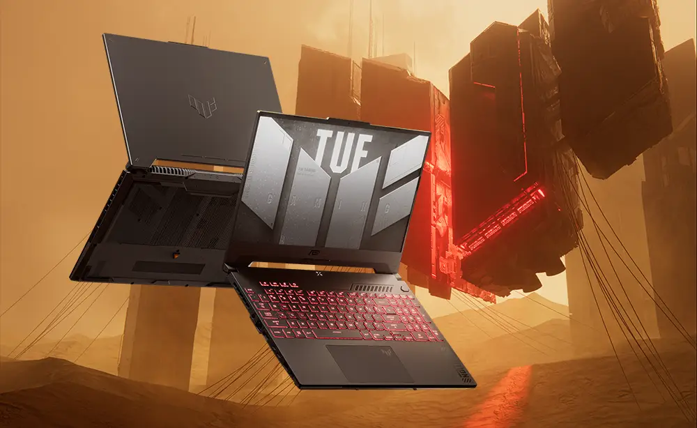 Asus 117091159 - ASUS TUF GAMING F15 FA507NUR-LP053W | AMD R7 7435HS, 16GB RAM, 1TB SSD, 6GB NVIDIA GeForce RTX 4050, 15.6" FHD 144HZ, Win 11 Home, Eng-Arab Keyboard, Gray