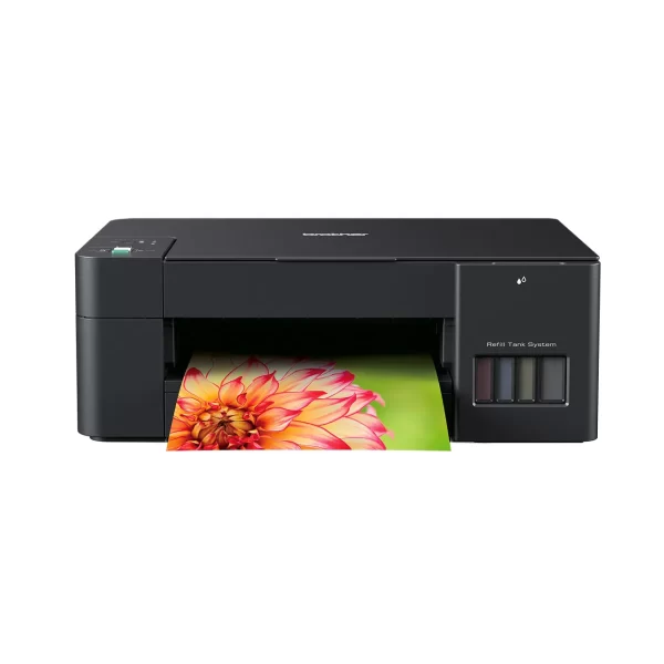Brother DCP-T220 Ink Tank Printer, Up to 16/9 ipm (Mono/Colour), Hi-Speed USB 2.0, Up to 1200x6000 Dpi Resolution, Refill Ink Tank System, Print / Scan / Copy Functions, Black | DCP-T220
