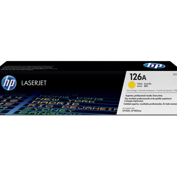 HP 126A (CE312A) Yellow Original LaserJet Toner Cartridge