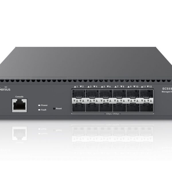 EnGenius Cloud Managed 12-Port 10 Gigabit SFP+ Half-Rack Aggregate Fiber Switch