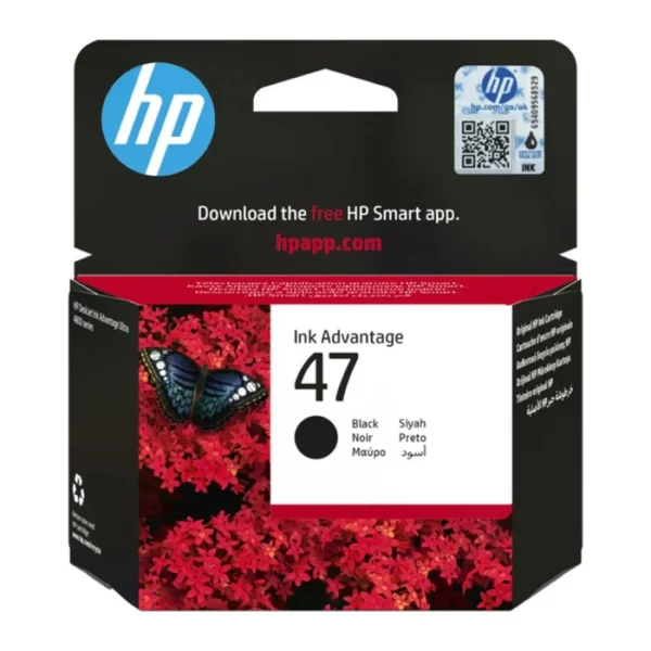 HP 47 BLACK INK CARTRIDGE (6ZD21AE)