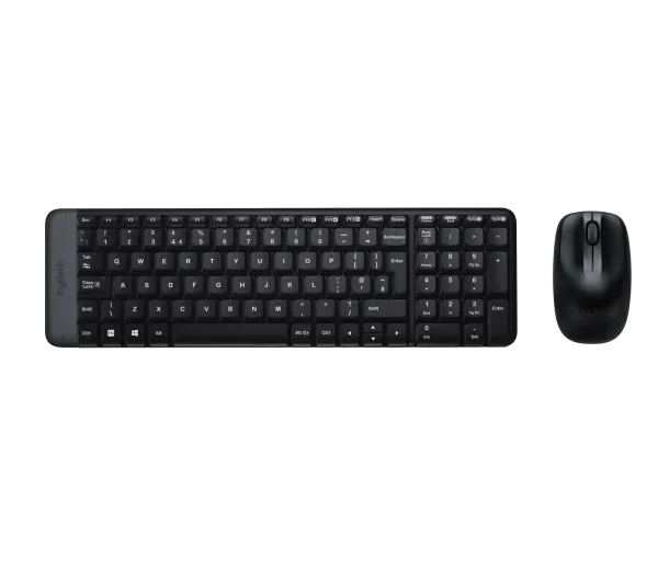 Logitech MK220 Wireless Keyboard and Mouse Set Compact - Black