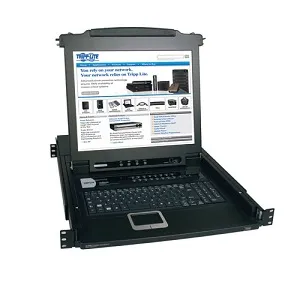 TRIPP LITE B020-016-17 16-Port NetDirector 1U Rackmount Console KVM Switch w/17″ LCD