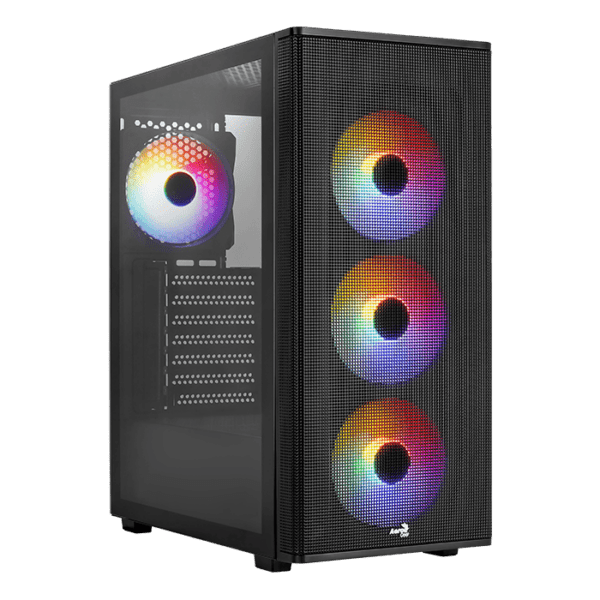 Aerocool Case Designer-G-BK-V2 -ARGB 4 / ATX / Micro / Mini ATX