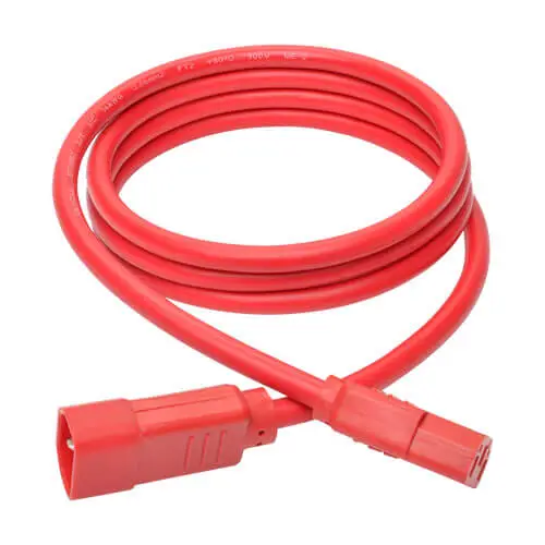 Tripp Lite 6 ft. Heavy Duty Power Extension Cord, C14 to C13, 15A, 14 AWG, Red (P005-006-ARD)