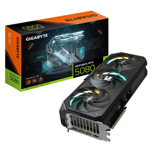 GIGABYTE GeForce RTX™ 5080 GAMING OC 16G - GV-N5080GAMING OC-16GD