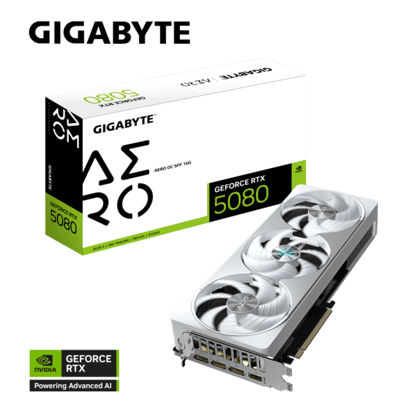 GIGABYTE GeForce RTX™ 5080 AERO OC SFF 16G | GV-N5080AERO OC-16GD