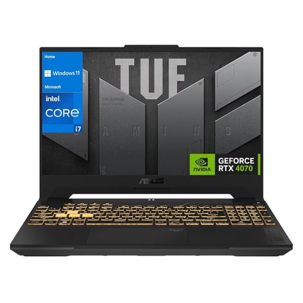 TUF Gaming Laptop Gamer F15 NVIDIA Geforce RTX 4070 Intel Core i7 13620H 16GB DDR5 512GB SSD 15.6" Windows 11 Home English Keyboard