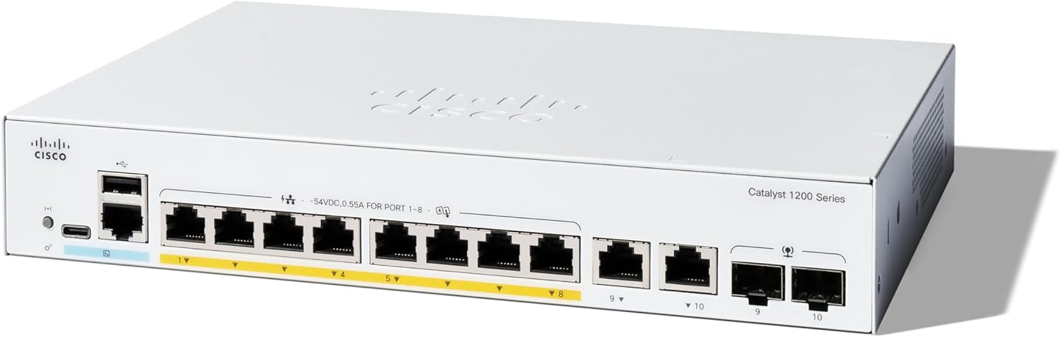 61N+2PPgIOL._AC_SL1500_ 61N2PPgIOL. AC SL1500 - Cisco Catalyst 1200-8P-E-2G Smart Switch C1200-8P-E-2G