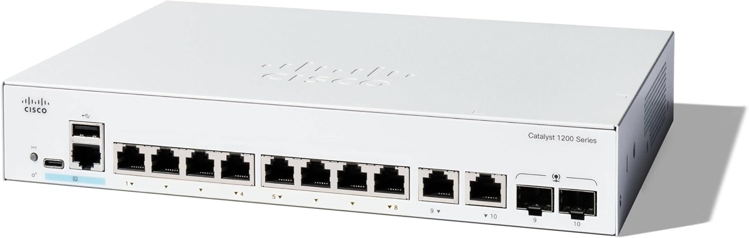 61+RPUVhqrL._AC_SL1500_ 61RPUVhqrL. AC SL1500 - Cisco Catalyst 1200-8T-E-2G Smart Switch