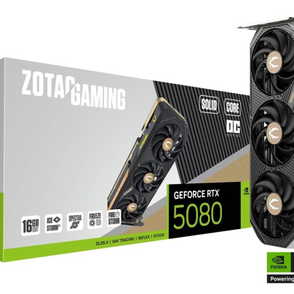 ZOTAC GAMING GeForce RTX 5080 SOLID CORE OC | ZT-B50800J2-10P