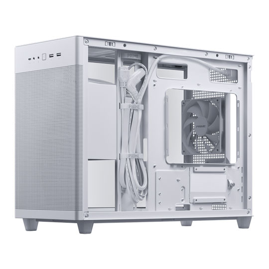 ASUS PRIME AP201 MicroATX White Gaming Case
