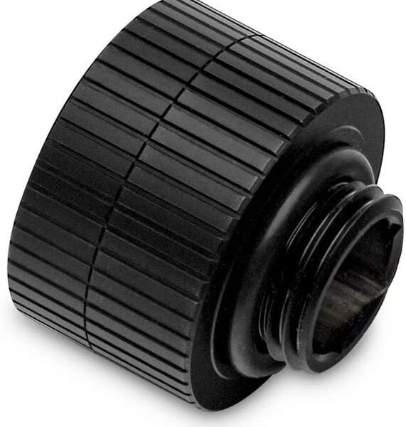 EKWB EK-Quantum Torque 14mm Rotary Male to Female Extender Fitting, Black