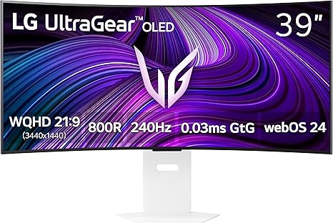 LG 39GX90SA-W 39-inch Ultragear WQHD (3440 x 1440) OLED Curved Gaming Monitor