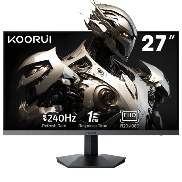 KOORUI 27-Inch Gaming Monitor VA FHD 1920 x 1080 240Hz 1ms GN02