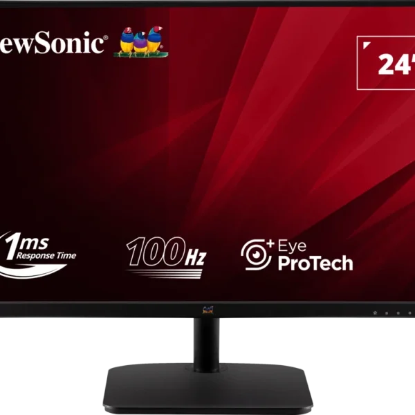 ViewSonic VA2432-MHD 24” IPS Monitor Featuring Display Port, HDMI and Speakers