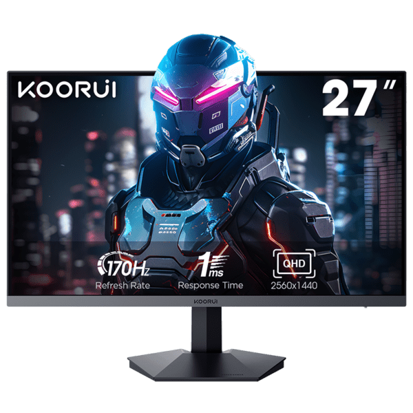 KOORUI 27-Inch Gaming Monitor IPS QHD 2560 x 1440 170Hz 1ms GN07
