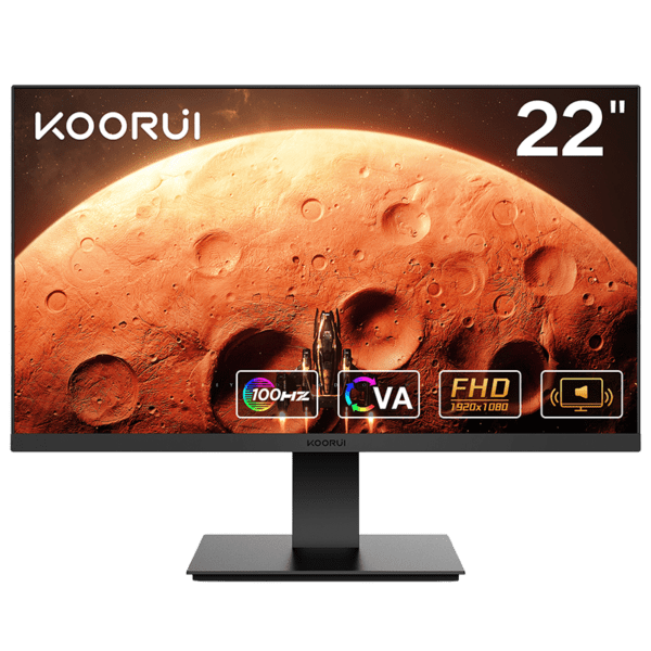 KOORUI 22-Inch Computer Monitor VA FHD 1920 x 1080 100Hz 5ms E2212F
