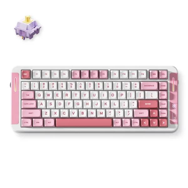 MCHOSE X75 V2 Pink Custom Mechanical Keyboard