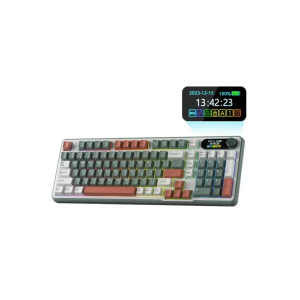 RK Royal Kludge S98 Mechanical Keyboard, Camping green – RK-S98