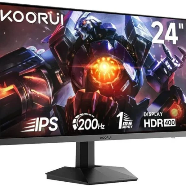 KOORUI 24-Inch Gaming Monitor IPS FHD 1920 x 1080 200Hz 1ms G2411P