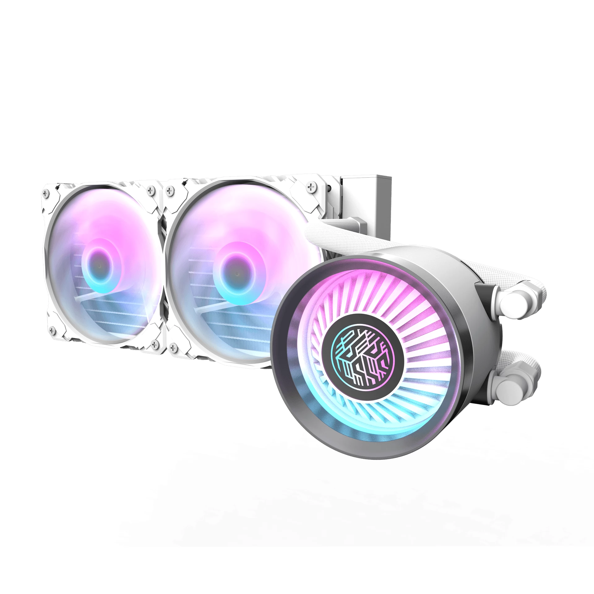 1625228_darkflash-nebula-dn-240-feher 1625228 darkflash nebula dn 240 feher - DN240 NEBULA DARKFLASH LIQUID COOLER WHITE