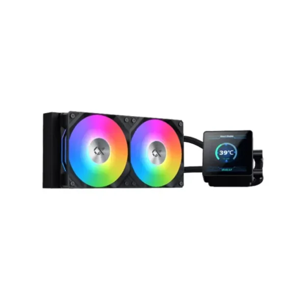 Xigmatek Connect 240 Smart LCD RGB CPU Liquid Cooler – Black | EN45257