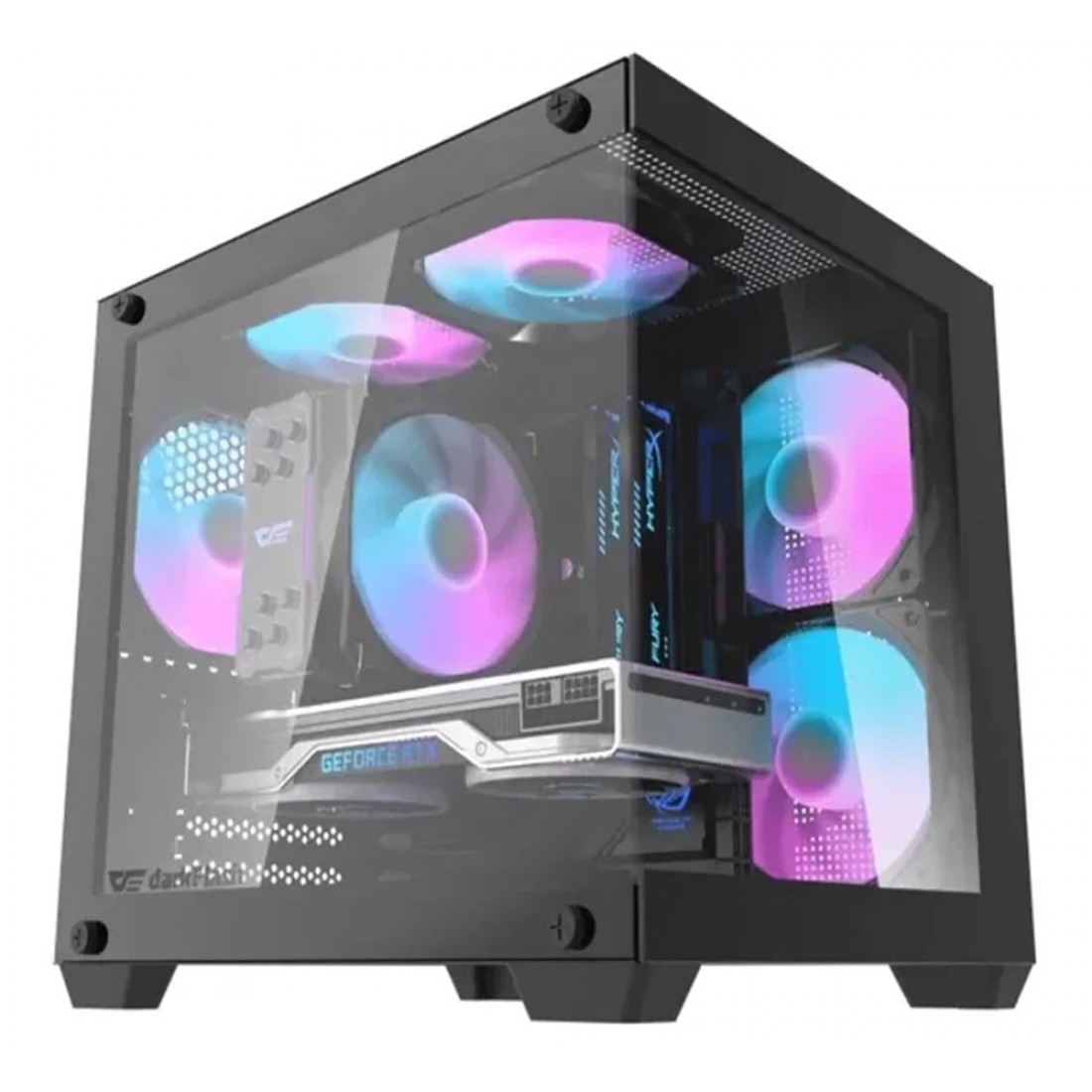 darkflash-d275m-m-atx-pc-with-tempered-glass-and-m-atx-itx-motherboard-compatibility-computer-case–black (10)-1100x1100w darkflash d275m m atx pc with tempered glass and m atx itx motherboard compatibility computer case–black 10 - DARKFLASH D275M BLACK CASE WITH 3 ARGB FANS BLACK