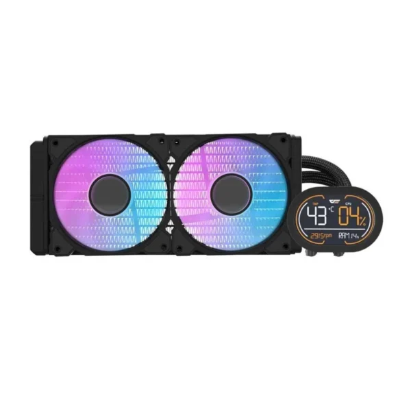 DARKFLASH DH240D LIQUID COOLER WITH DISPLAY