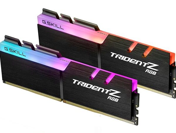G.Skill Trident Z RGB 32GB(2x16GB) DDR4-3600MHz CL18-22-22-42 1.35V Desktop Memory RAM - F4-3600C18D-32GTZR, Black