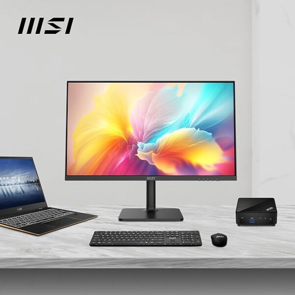 MSI Modern MD272QXP 27 WQHD Desktop Monitor - IPS Panel 2560x1440, 100Hz, Eye Comfort, VESA Mount, Built-in Speakers, 4-Way Adjustable - HDMI 1.4b, DisplayPort 1.2a, USB 2.0