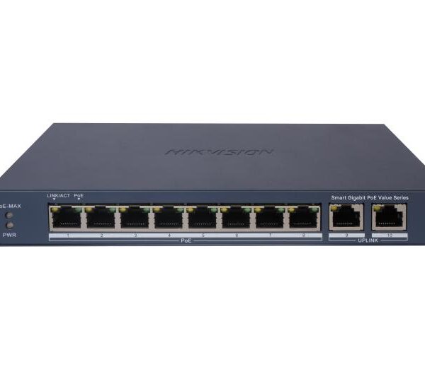 Hikvision 8 Ports Gigabit Smart PoE Network Switch