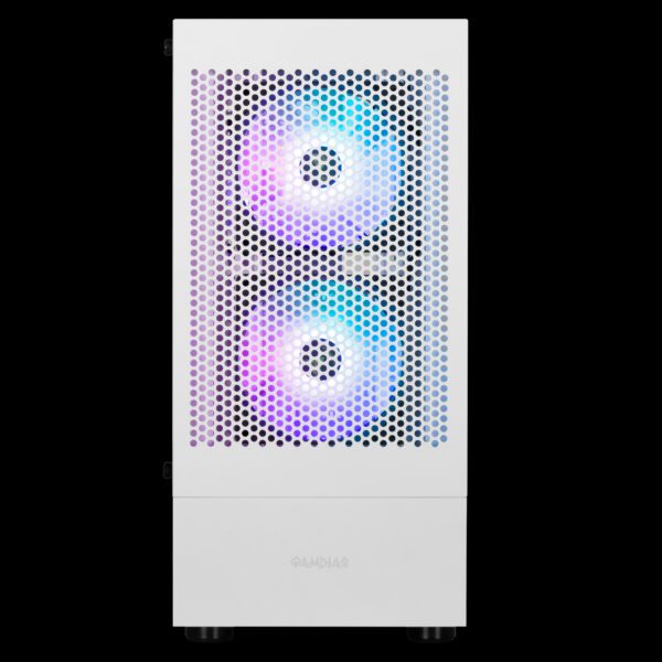 GAMDIAS TALOS E3 MESH WH RGB Streaming Lighting MID Tower Computer Cabinet