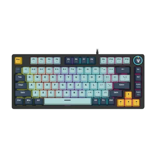 FANTECH ATOM81 MK875V2 MECHANICAL GAMING KEYBOARD - MK875V2  Sky (BLUE SWITCH)