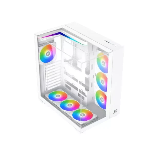 Xigmatek Aqua V Arctic Mid-Tower TG ATX Case - White | EN45813
