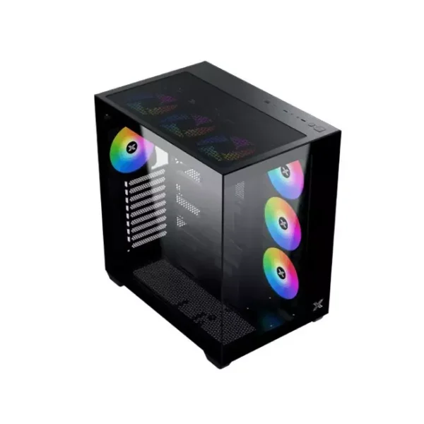 Xigmatek Aqua V Air ARGB Mid-Tower TG ATX Case - Black | EN45820