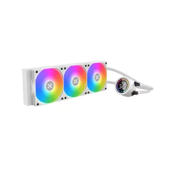 Xigmatek LK 360 Digital Arctic LCD ARGB AIO PWM CPU Liquid Cooler - White | EN45912