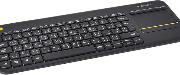 LOGITECH K400 Plus Wireless Touch Keyboard - BLACK - ARABIC