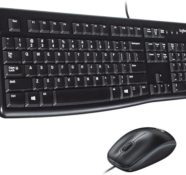 LOGITECH MK120 Corded Combo - BLACK - USB - Arabic