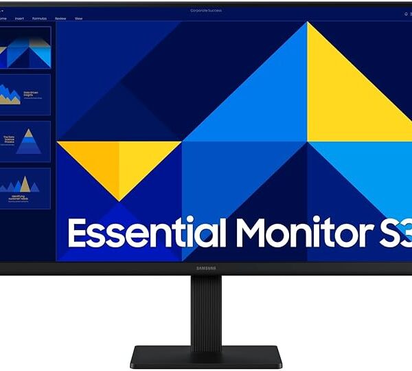 Samsung 24" Essential Monitor S3 S30GD Full HD Monitor, 100Hz Refresh Rate, Response Time 5 (GTG), IPS Panel, Game Mode, Eye Saver Mode - LS24D300GAMXUE