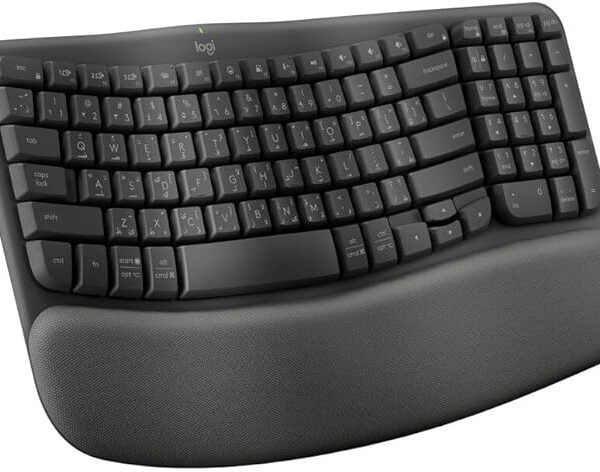 LOGITECH Wave Bluetooth ergonomic keyboard - GRAPHITE - ARABIC