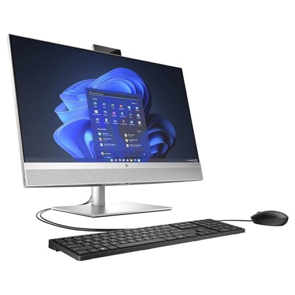 HP EliteOne 870-G9 All- In-One Non Touch Intel Core i7-14700, 16GB DDR5 4800, 1TB 2280 PCle NVMe, 27.0" (1920x1080) FHD IPS Non-Touch Screen, HP 125 Wired Mouse & Keyboard, DOS, HP Fingerprint Sensor, Silver Color, Free Dos, 1 Year Warranty