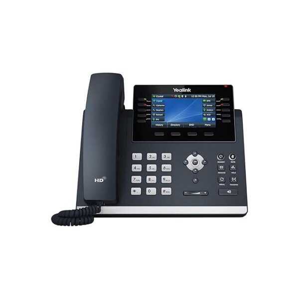 Yealink T46U IP Phone,16 Voip Accounts. Corded Landline Phone Speakerphone System 4.3" Color Display