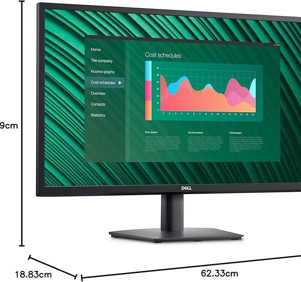 DELL E Series E2723H 68.6 cm (27) 1920 x 1080 pixels Full HD LCD Black