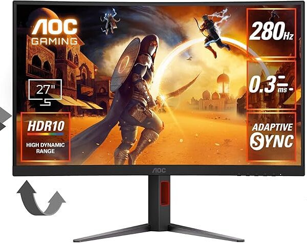 AOC MONITOR GAMING AOC C27G4Z 27'' CURVED 280HZ