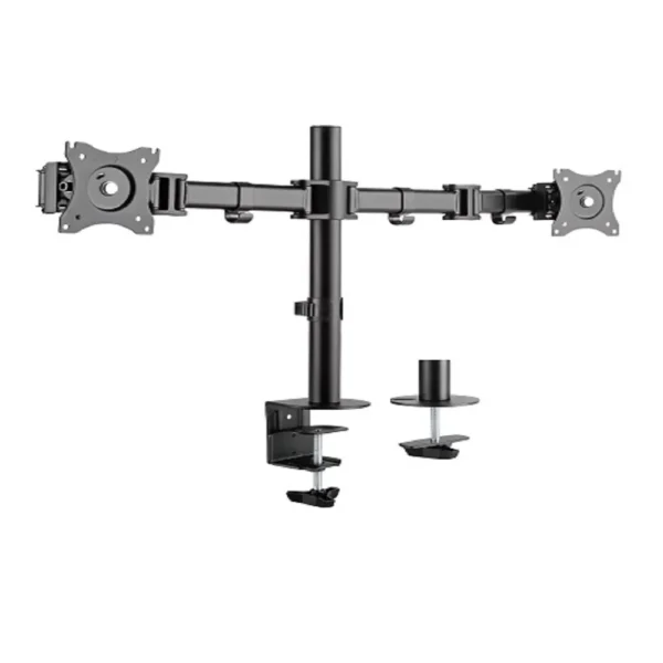 SkillTech Dual-Monitor Steel Articulating Monitor Mount