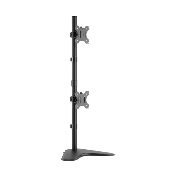 SkillTech Vertical Dual-Monitor Steel Articulating Desktop Mount