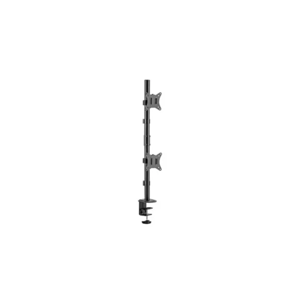 SkillTech Vertical Dual-Monitor Steel Articulating Monitor Mount